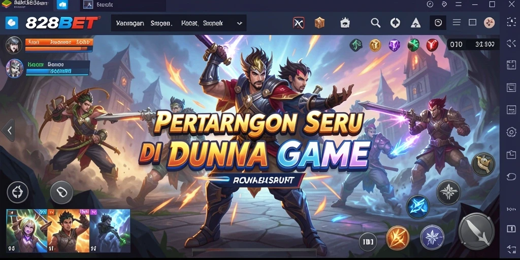 Tampilan menegangkan dari pertarungan di 828BET yang seru.