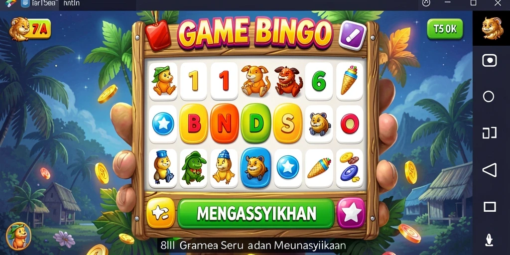 Gameplay Bingo yang menarik di aplikasi 8II.