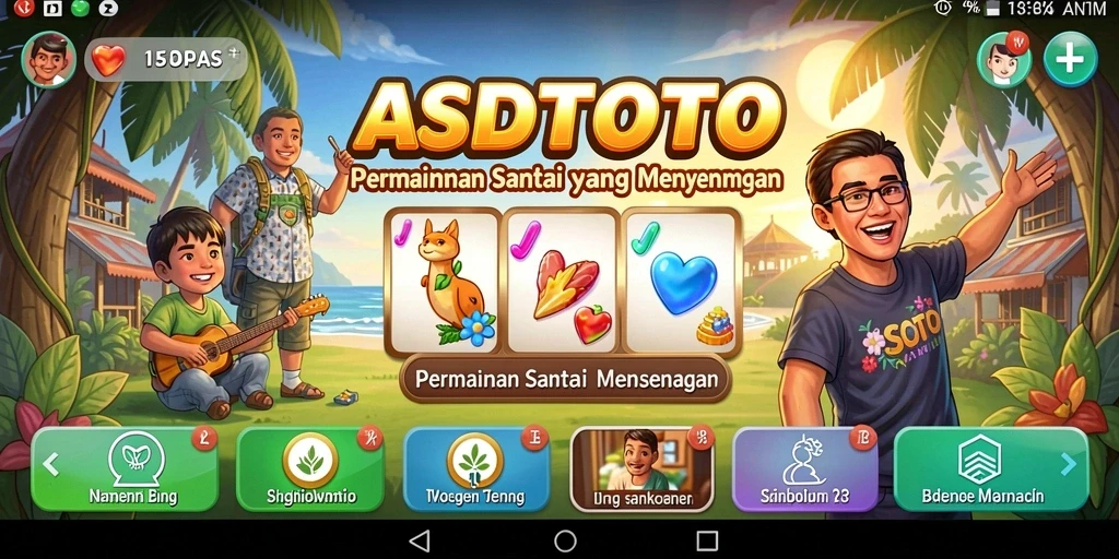 Screenshot gameplay ASDTOTO yang menunjukkan momen menyenangkan dan interaktif.