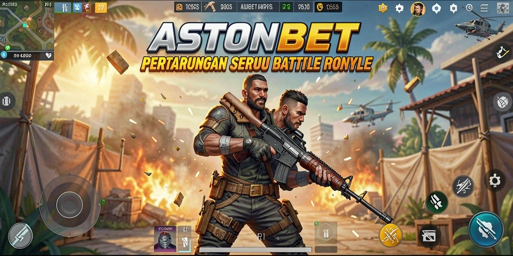 Screenshot gameplay menarik dari game Battle Royale ASTONBET.