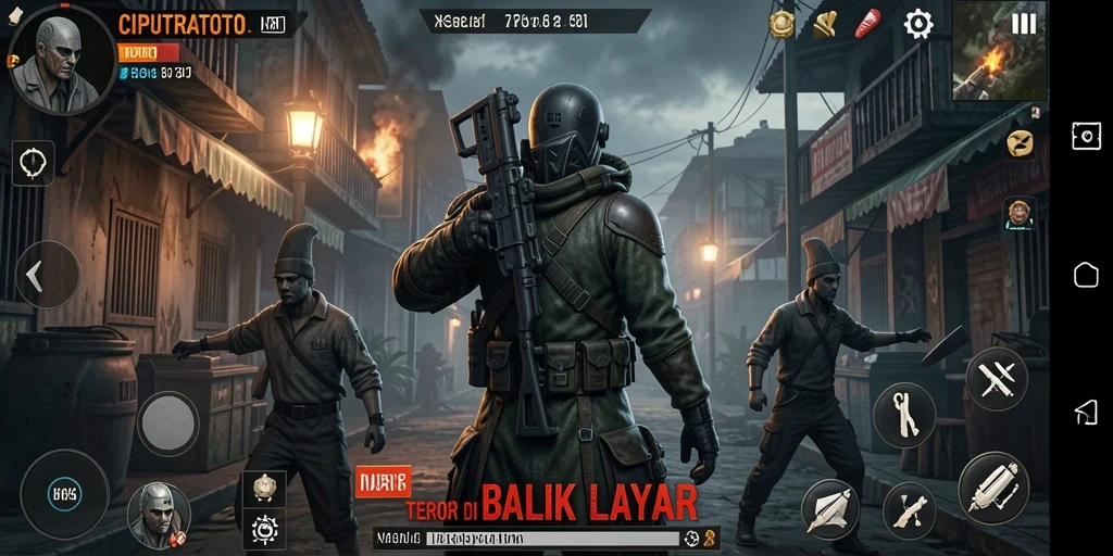 Screenshot menampilkan suasana mencekam dari gameplay CIPUTRATOTO.