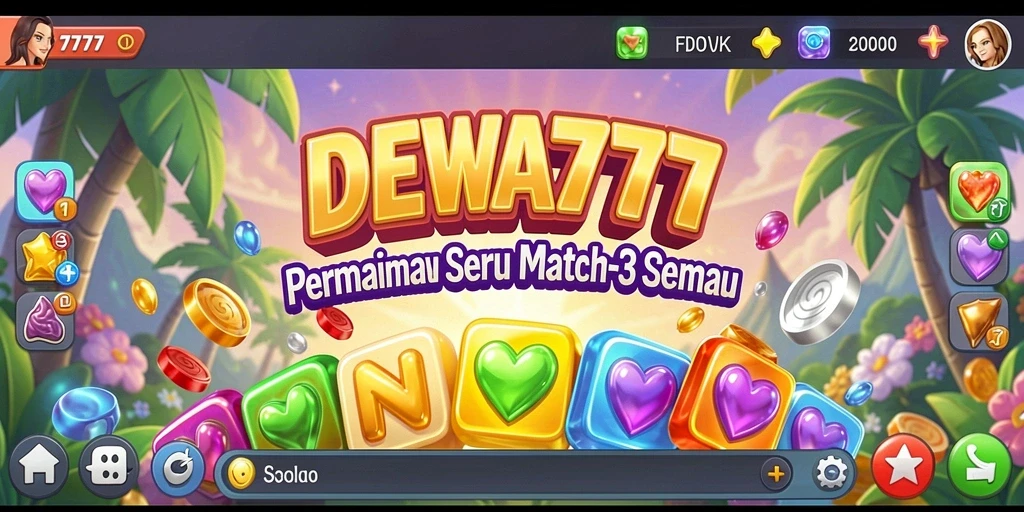 Tampilan gameplay DEWA777 yang menegangkan dan penuh warna.