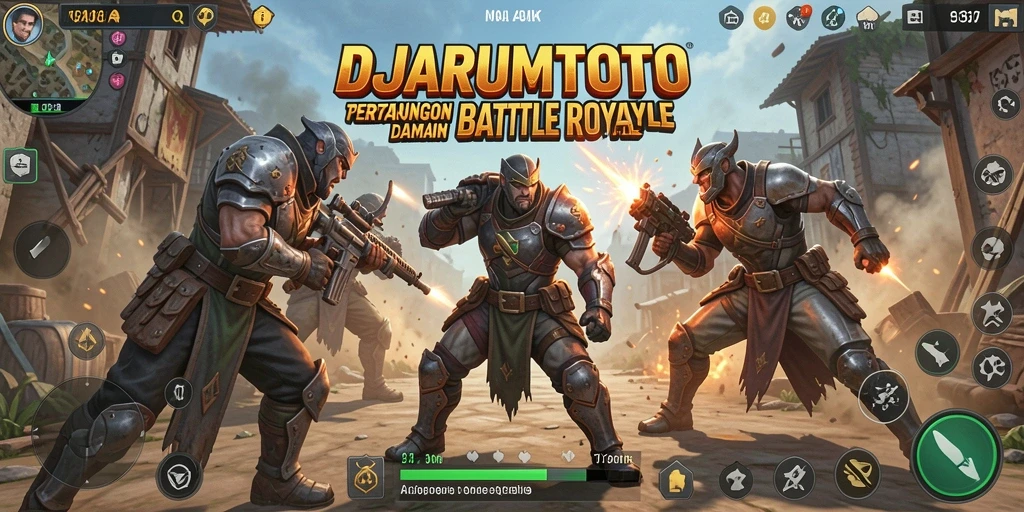 Screenshot DJARUMTOTO menampilkan suasana pertempuran seru.