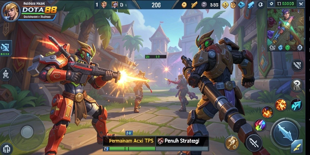 Gameplay seru dan aksi mendebarkan di DOTA88.