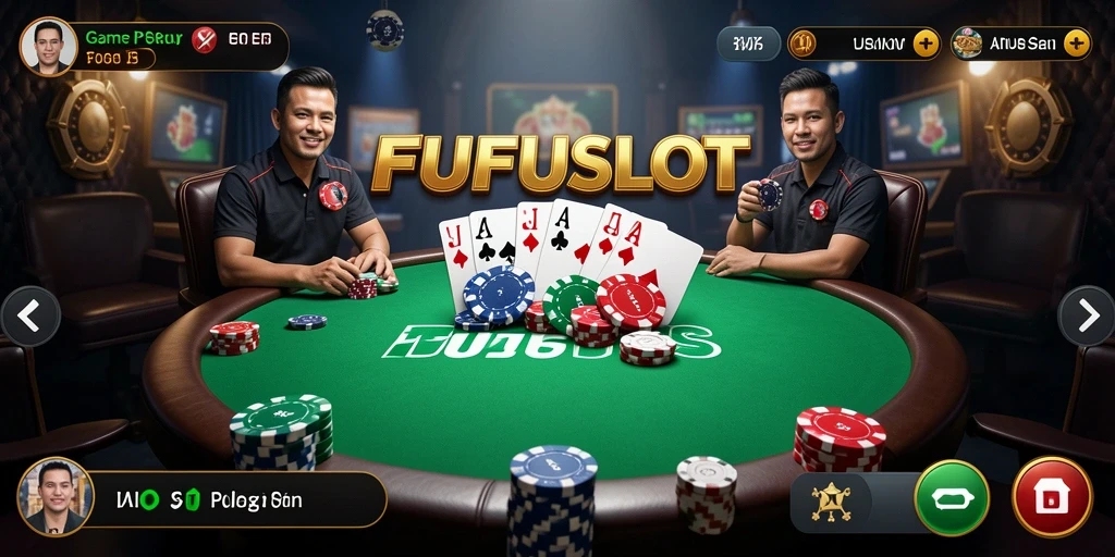 Tampilan gameplay poker yang menarik di FUFUSLOT.