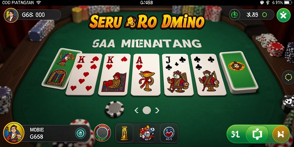 Screenshot G668 menampilkan suasana permainan domino yang seru dan kompetitif.