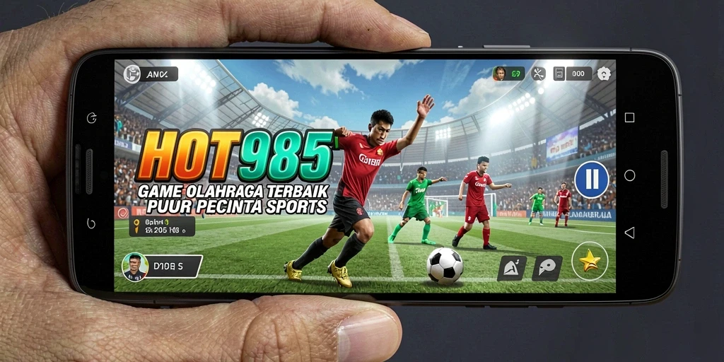 Tangkapan layar menunjukkan pertandingan intens dalam HOT985 dengan grafis yang menawan.
