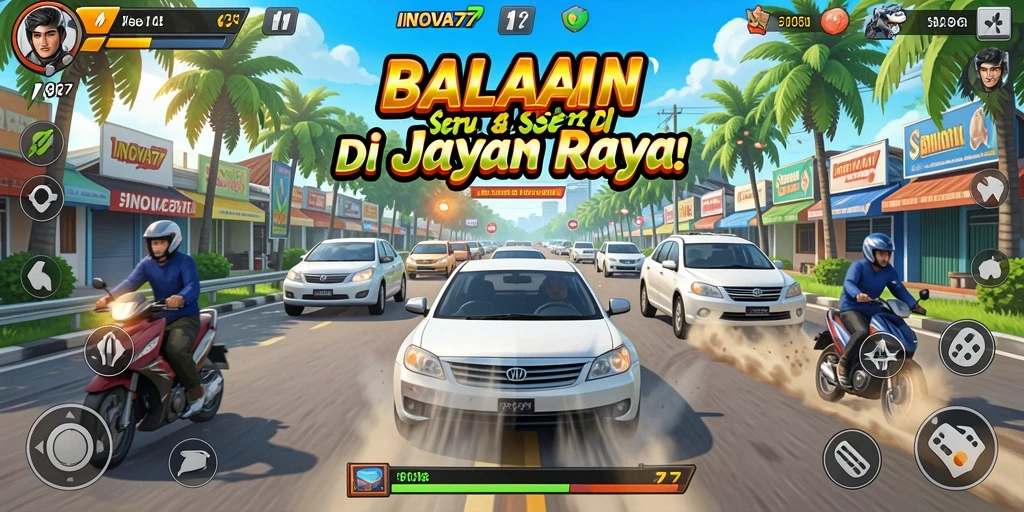 Gameplay Racing seru dengan grafis yang menakjubkan dan mobil beragam.