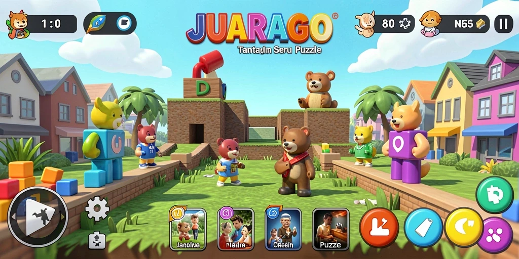 Tampilan gameplay JUARAGO yang menarik dan menantang