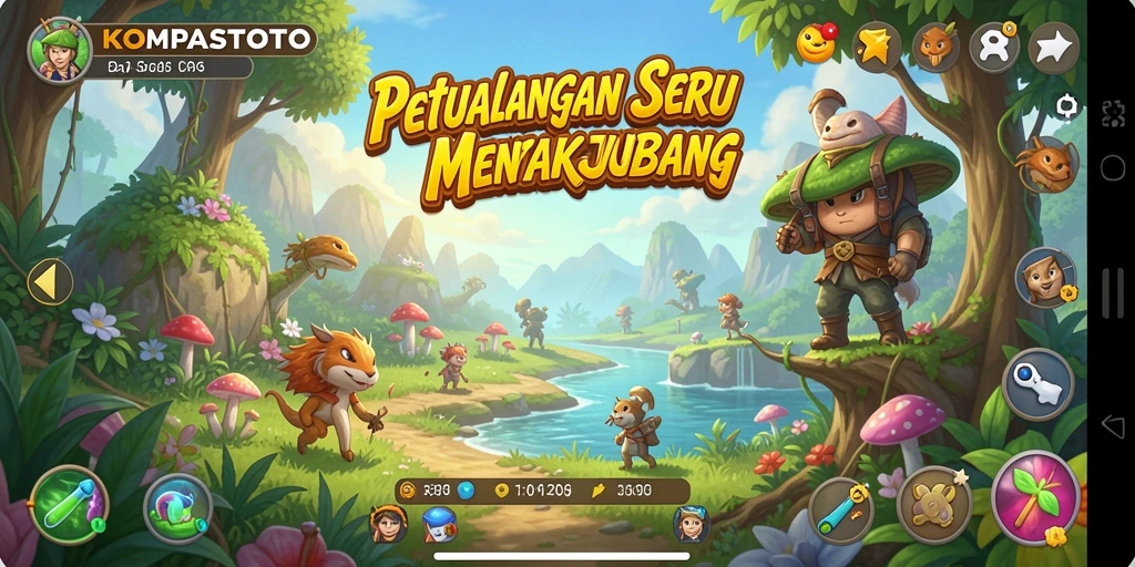 Tampilan gameplay KOMPASTOTO yang menarik dan penuh petualangan.
