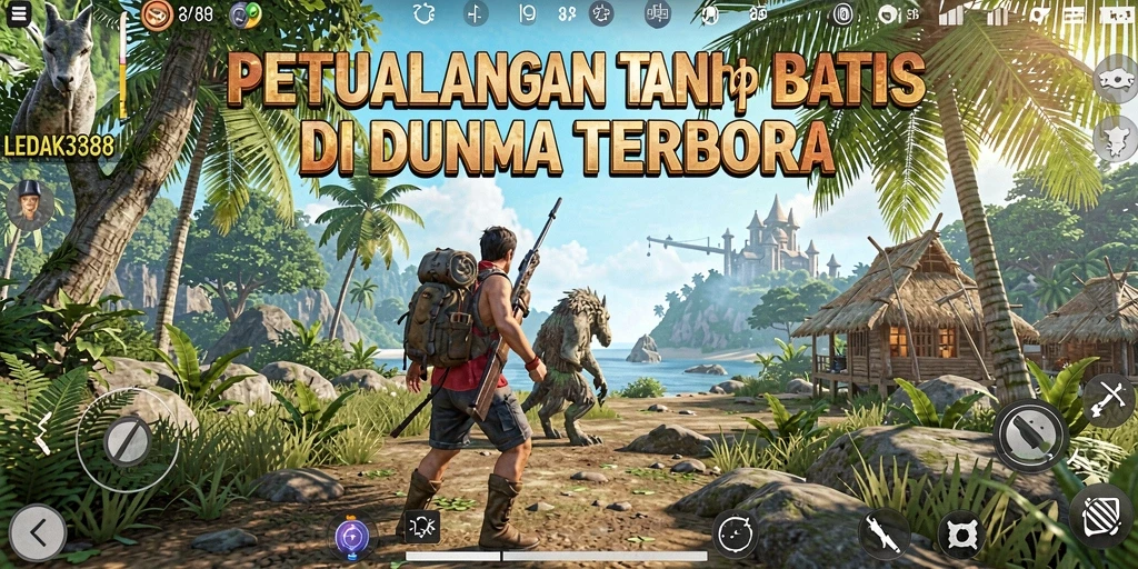 Tampilan gameplay Open World dalam LEDAK388 yang menakjubkan.