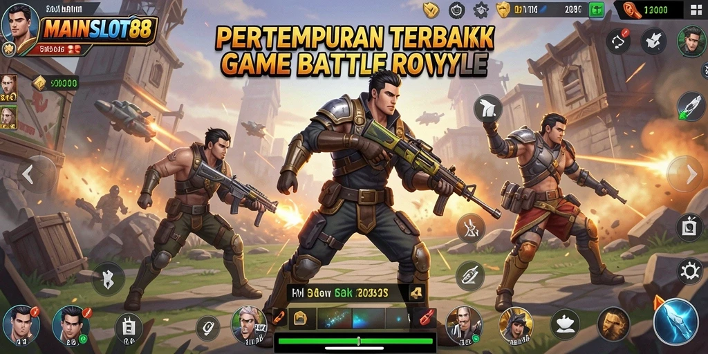 Tampilan aksi seru di dalam game Battle Royale MAINSLOT88.