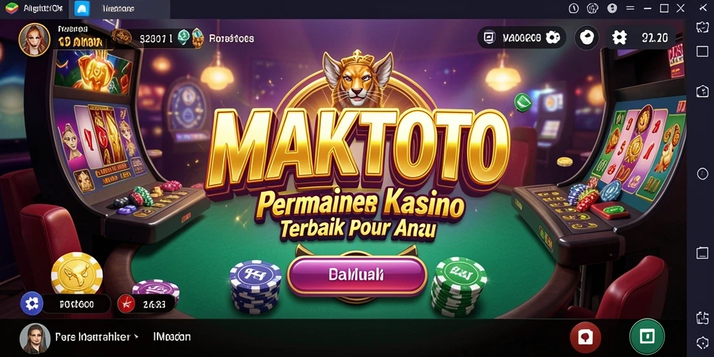 Tampilan gameplay menarik dari aplikasi Kasino MAKTOTO.