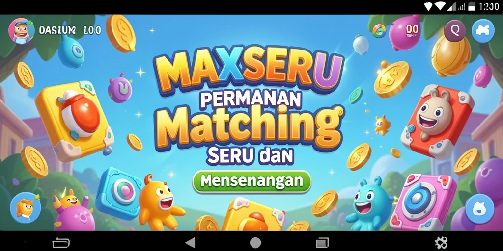 Gameplay seru MAXSERU dengan pencocokan tiga item.