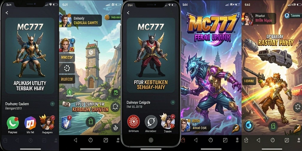 Tampilan antarmuka aplikasi MC777 yang intuitif dan informatif.