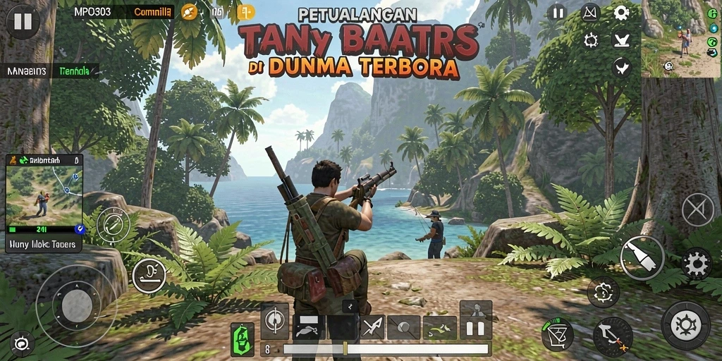 Tampilan gameplay MPO303 menampilkan petualangan di dunia terbuka yang luas.