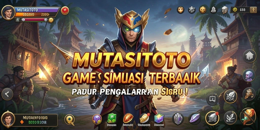 Screenshot gameplay MUTASITOTO menampilkan aksi seru dan interaksi pemain.