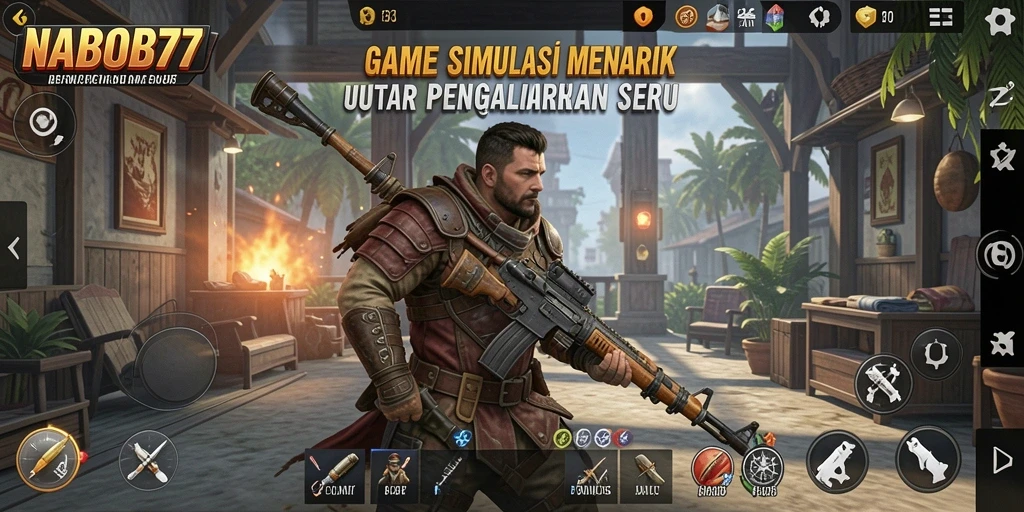 Screenshot dari gameplay NABOB77 menunjukkan simulasi yang realistis dan mengasyikkan.