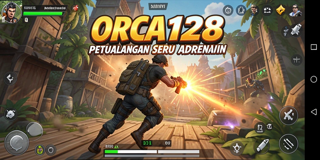 Gameplay seru ORCA128 dengan petualangan menantang.