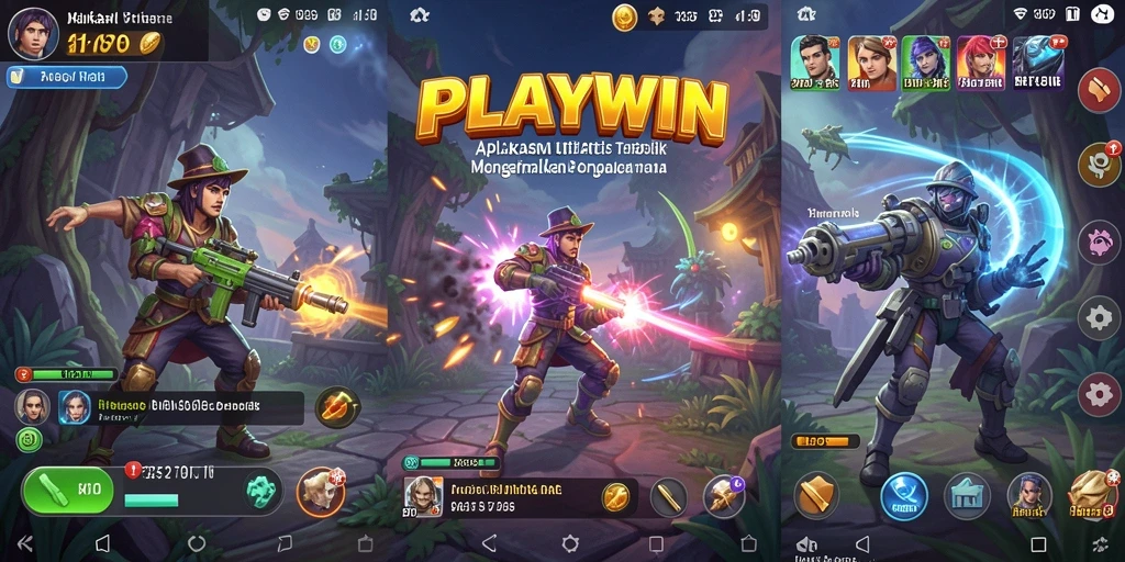 Tampilan antarmuka PLAYWIN yang intuitif dan menarik.