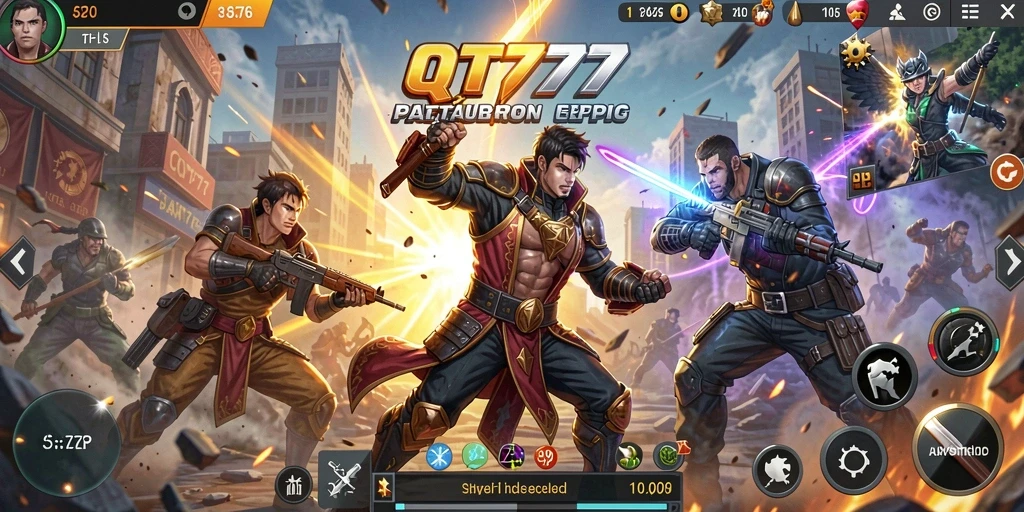 Tampilan gameplay Battle Royale yang mendebarkan dan penuh aksi.