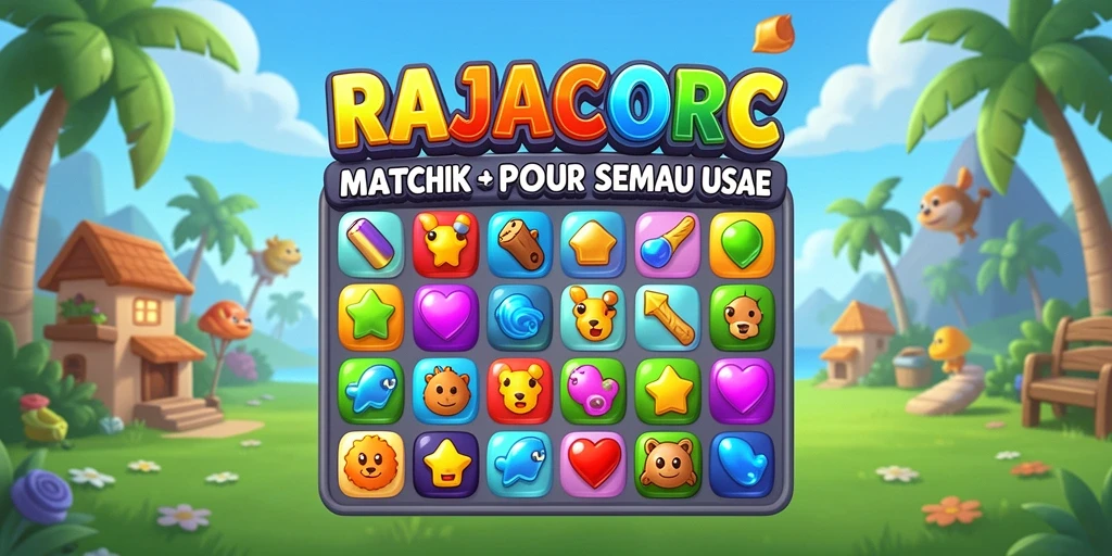 Screenshot RAJACORC menampilkan gameplay seru dan penuh warna.