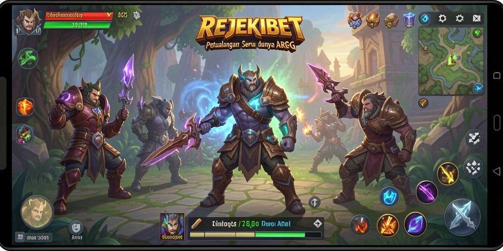 Tampilan gameplay seru dalam dunia ARPG REJEKIBET.