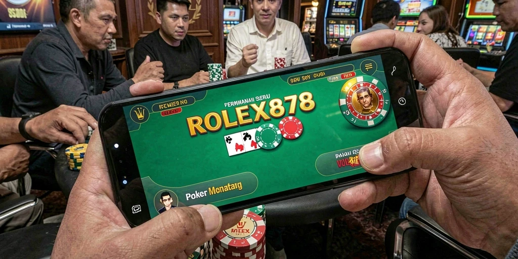 Tampilan menarik dari gameplay poker di ROLEX878.