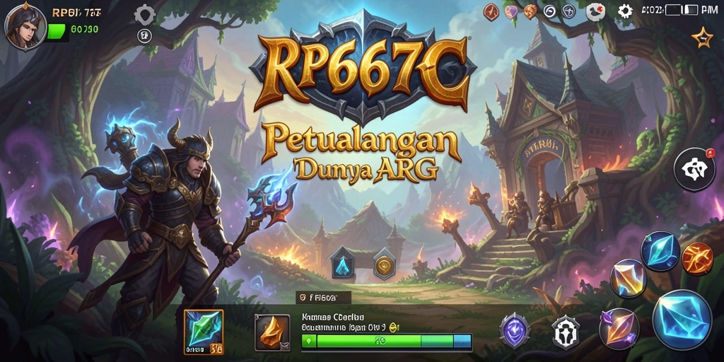 Gameplay seru RP6677 dengan aksi petualangan ARPG.