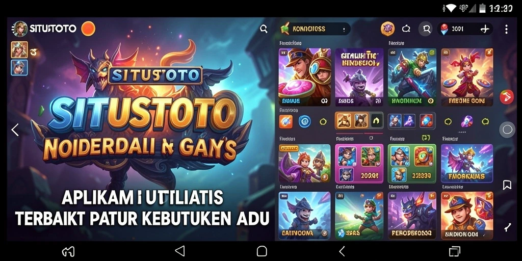 Tampilan utama SITUSTOTO dengan fitur-fitur utilitasnya yang lengkap.