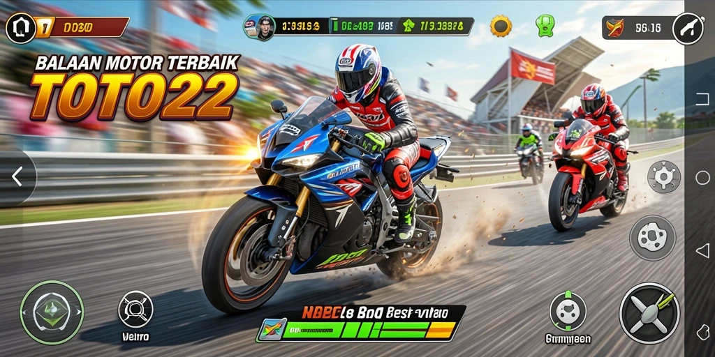 Tangkap momen seru dalam gameplay balapan motor TOTO22.