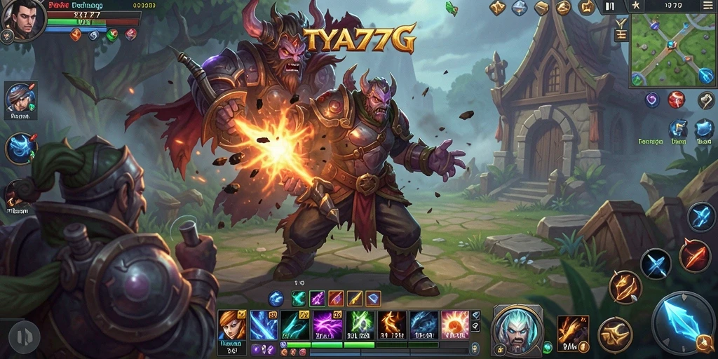 Tampilan mendebarkan dari gameplay ARPG TYA777.