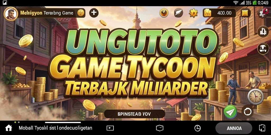 Screenshot gameplay Tycoon yang menarik di UNGUTOTO.