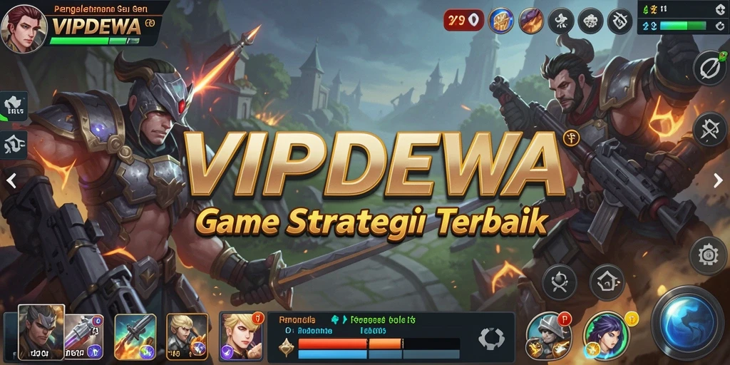 Tampilan menakjubkan dari gameplay strategis di VIPDEWA.