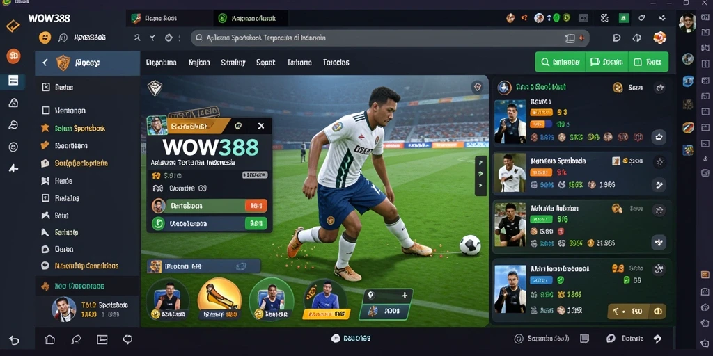 Tampilan gameplay sportsbook yang menarik dan interaktif.